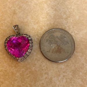 Sterling silver heart pendant